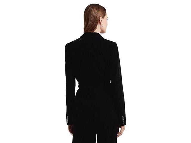 Lauren Ralph Lauren Womens Belted Velvet Blazer Product Image