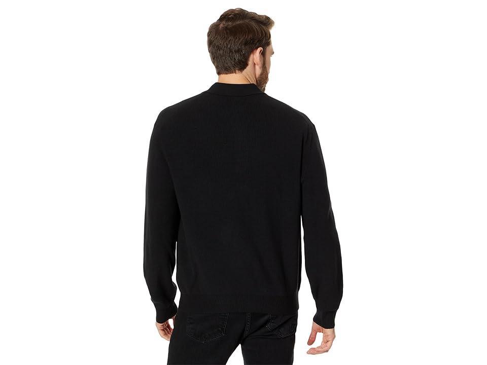 Madewell Ribbed Long-Sleeve Sweater Polo (True ) Men's Sweater Product Image