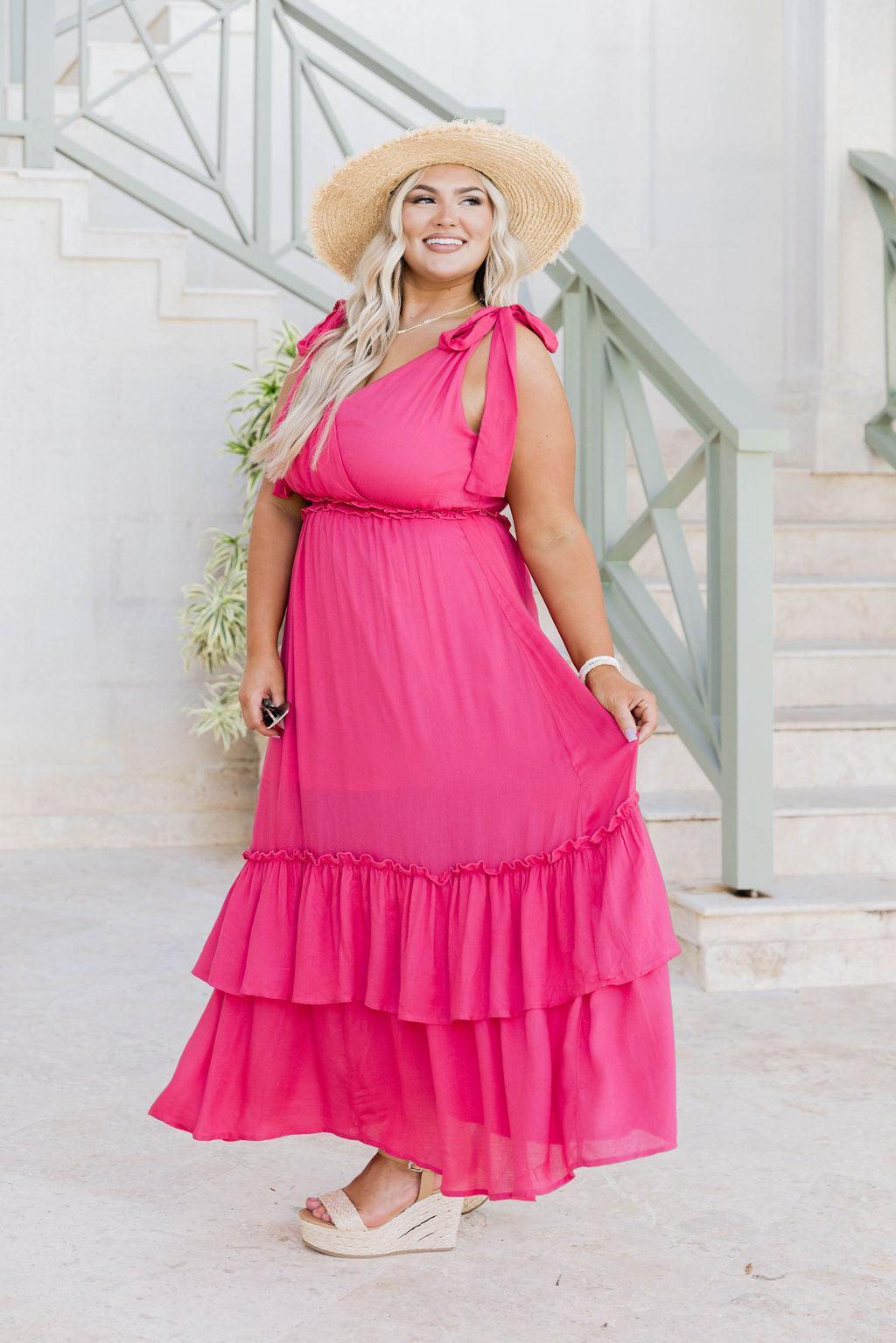 Make It Memorable Watermelon Maxi Dress FINAL SALE Product Image