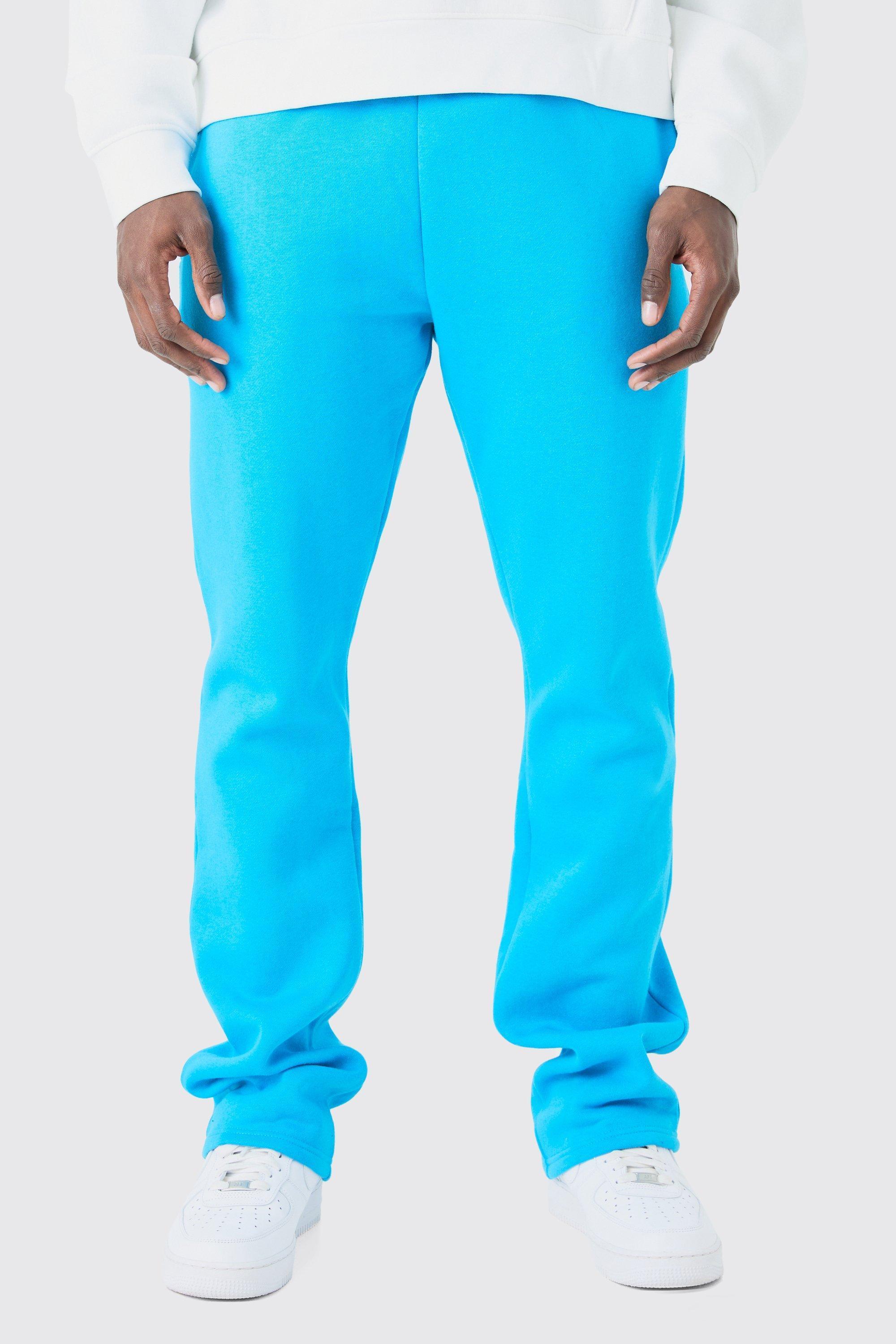 Mens Blue Slim Fit Stacked Jogger, Blue product image