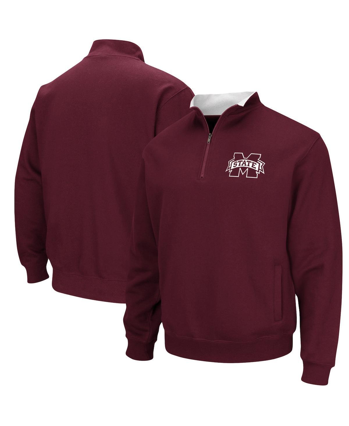 Mens Colosseum Maroon Mississippi State Bulldogs Tortugas Logo Quarter-Zip Jacket Product Image