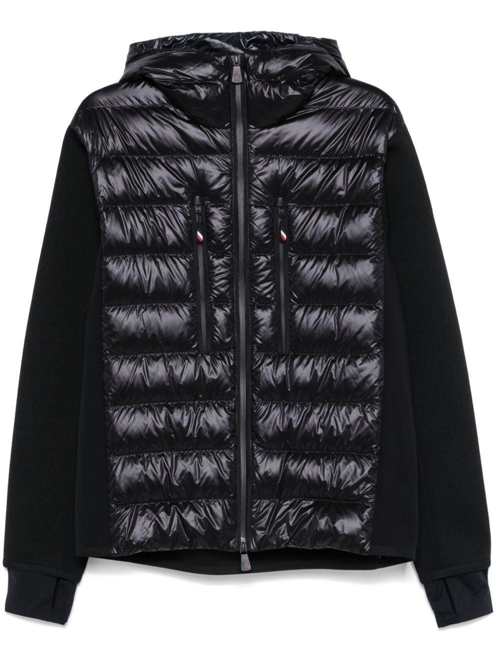 Panelled Jacket In Black Product Image