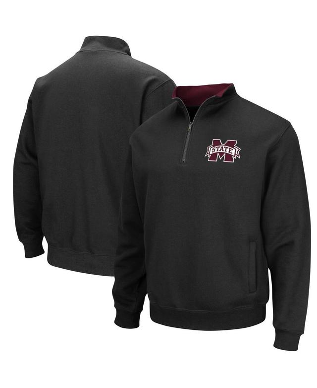 Mens Colosseum Black Mississippi State Bulldogs Tortugas Logo Quarter-Zip Jacket Product Image