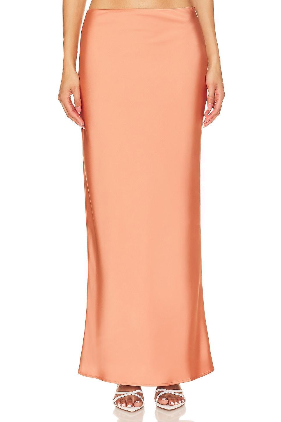 Lovers and Friends Miranda Maxi Skirt in Apricot Orange Product Image