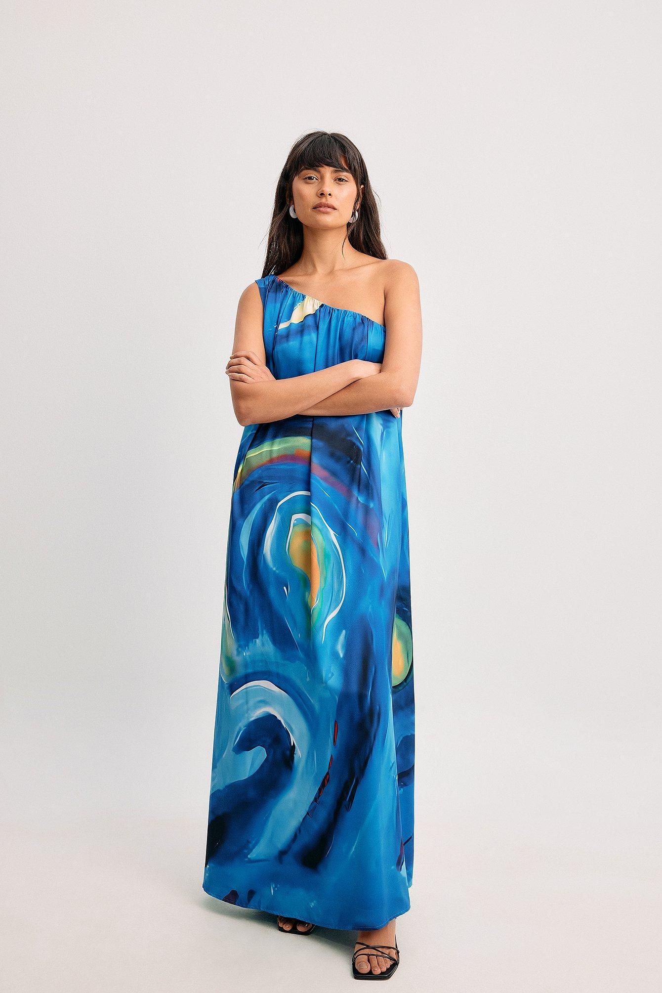 One Shoulder Maxi Dress Product Image