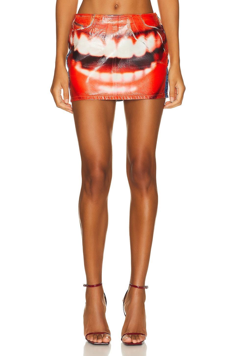 Diesel Mini Skirt Red. (also in ). Product Image