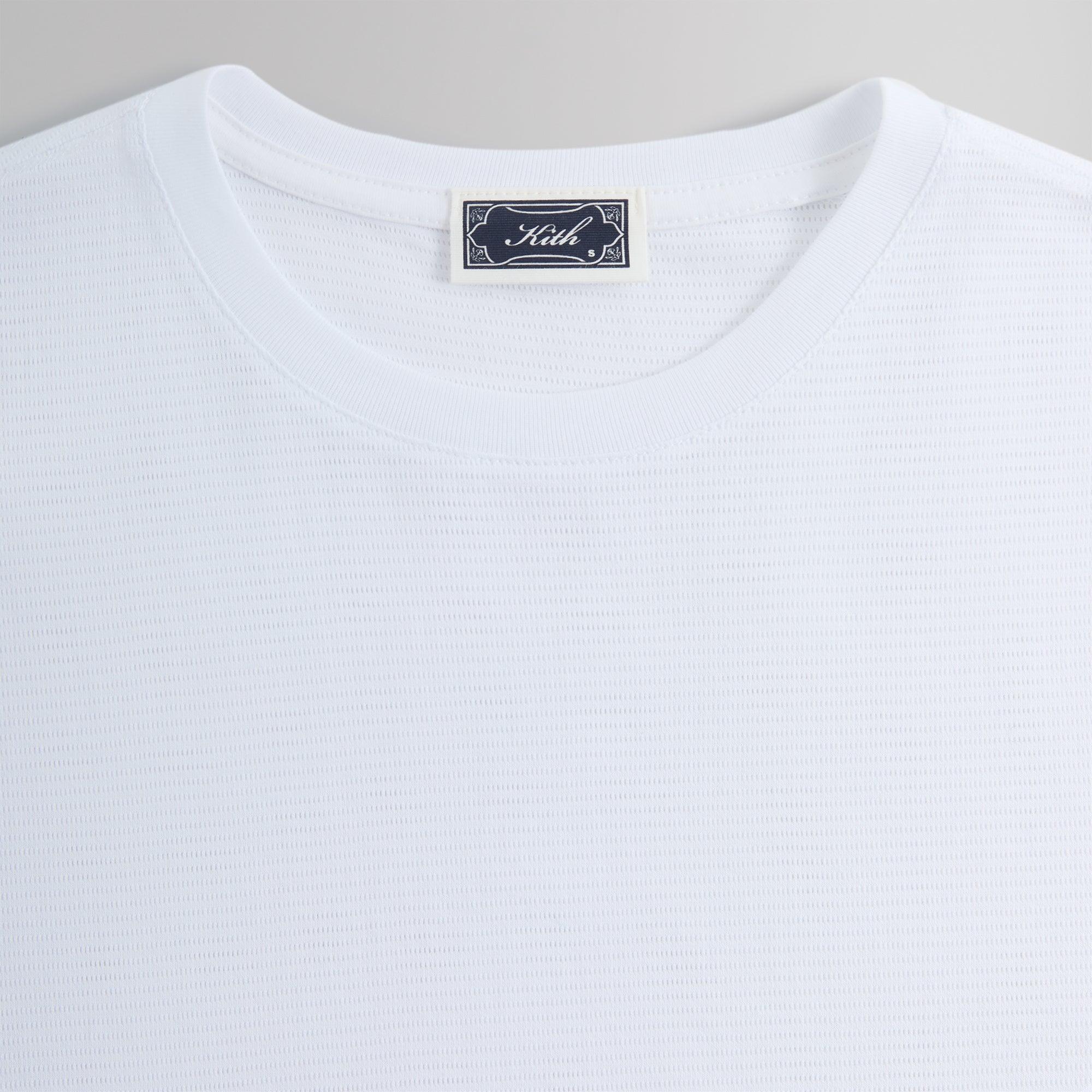 Kith Pointelle Mesh Heathrow Tee - White Male Product Image