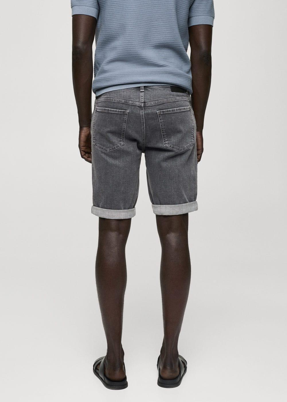 Mango Mens Denim Bermuda Shorts Product Image