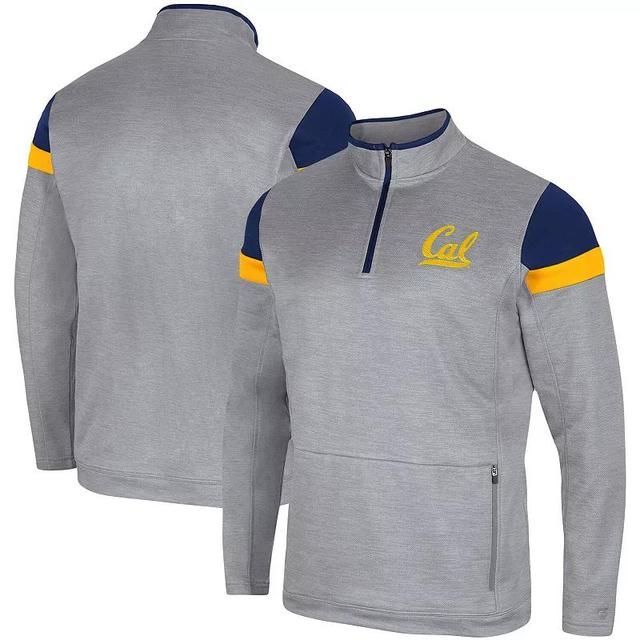 Mens Colosseum Gray Cal Bears Bingo Quarter-Zip Jacket Product Image