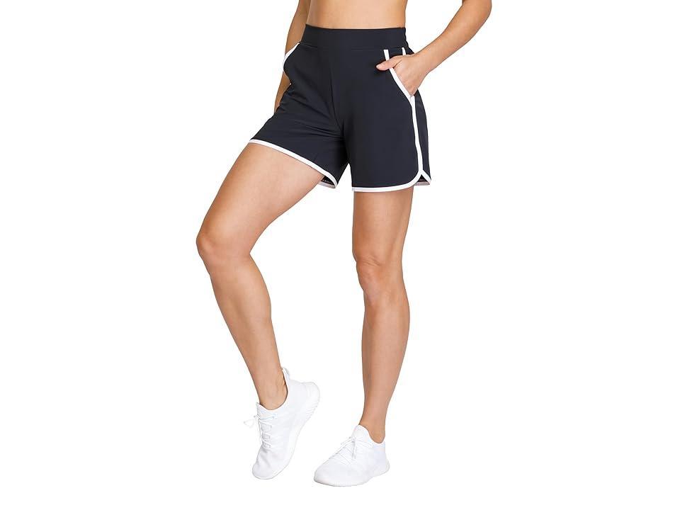 Tail Activewear Pickler 6 Woven Pickleball Shorts (Onyx) Women's Shorts Product Image