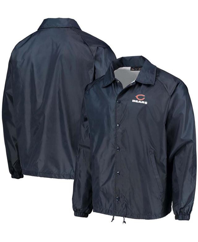 Mens Navy Chicago Bears Coaches Classic Raglan Full-Snap Windbreaker Jacket Product Image