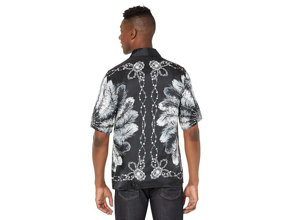 Just Cavalli Viscose Short Sleeve Shirt with Koh Phangan Print Men's Clothing Product Image