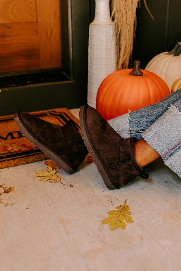 Away To The Alps Faux Suede Bootie in Chestnut product image