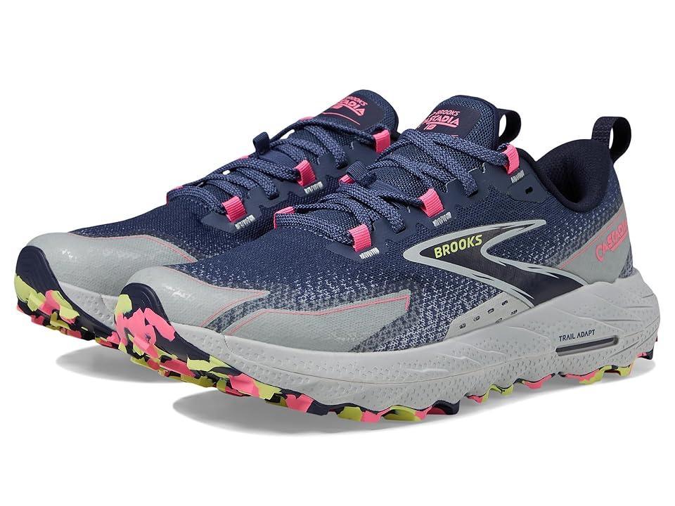 Brooks Cascadia 18 (Oceana/Pearl Blue/Pink) Women's Running Shoes Product Image