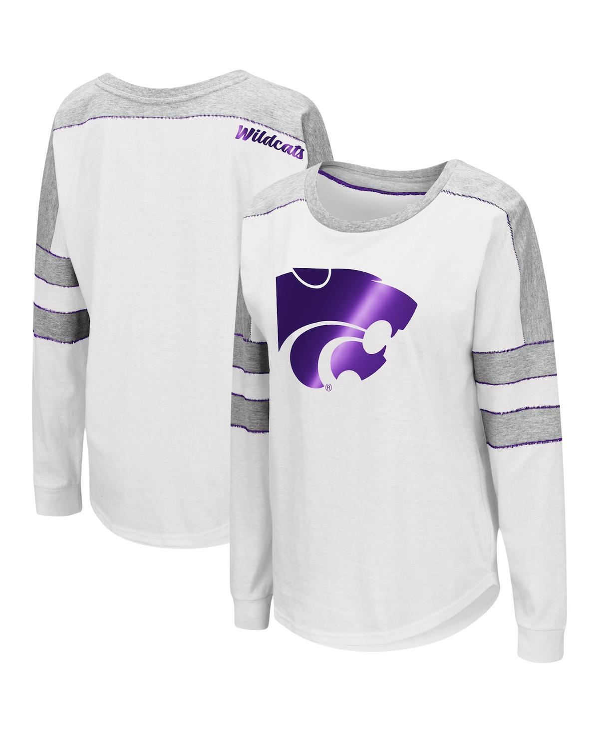 Womens Colosseum Kansas State Wildcats Trey Dolman Long Sleeve T-Shirt Product Image