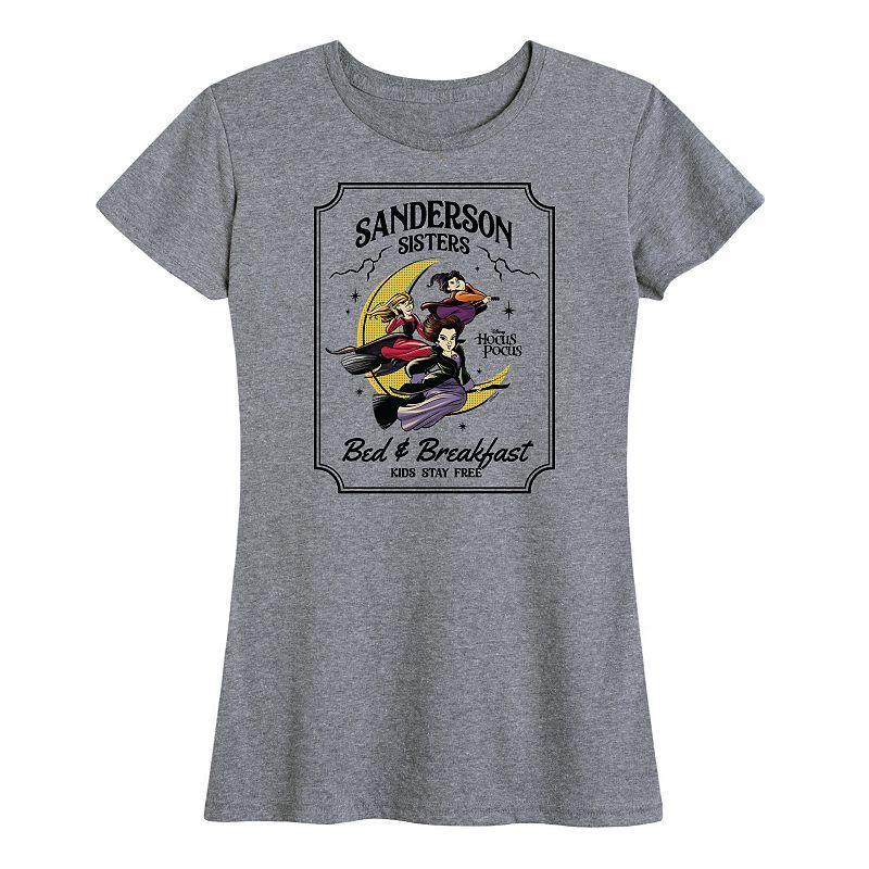 Disneys Hocus Pocus Womens Sanderson Sign Graphic Tee Green Product Image