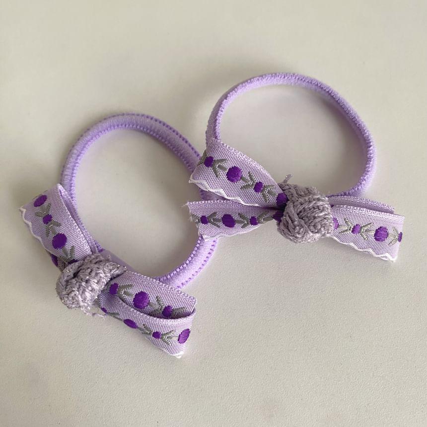 Fabric Hair Clip / Hair Tie Set Product Image