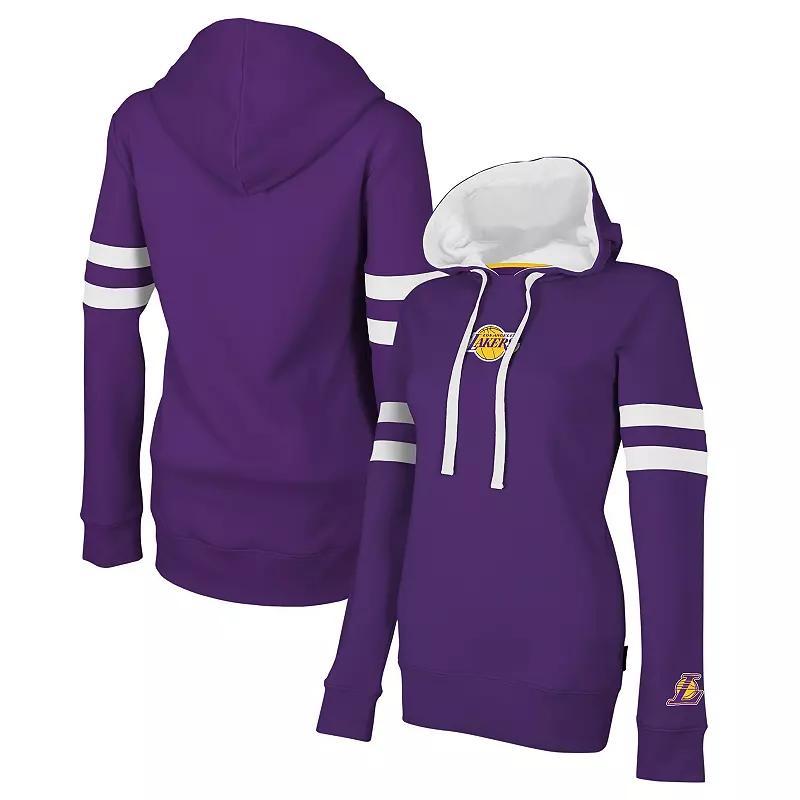 Womens Stadium Essentials Los Angeles Lakers Road Game Pullover Hoodie Product Image