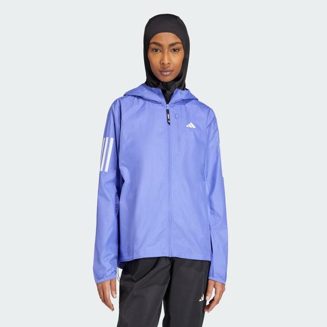 adidas Own The Run Jacket Semi Cobalt Blue M Womens Product Image