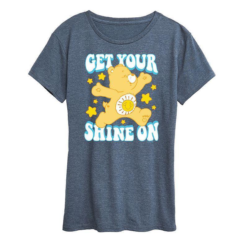 Womens Care Bears Get Your Shine On Graphic Tee, Girls Grey Gray Product Image