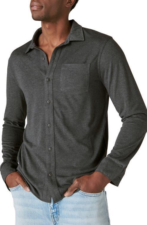 Lucky Brand Mens Long Sleeve Button-Front Jersey Shirt Product Image