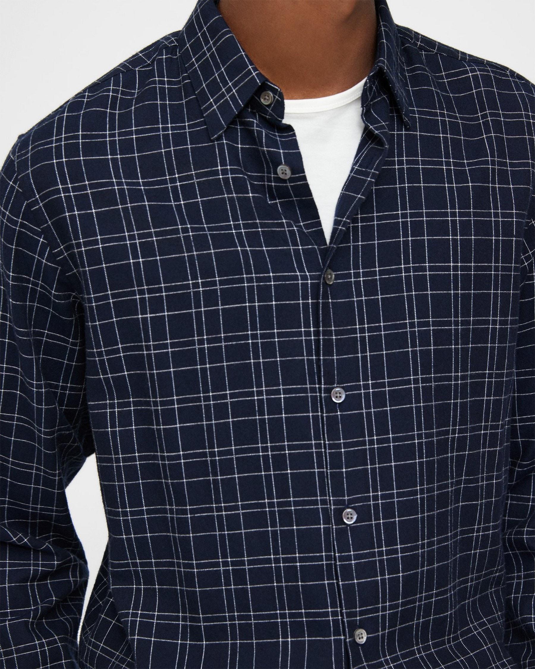 Irving Shirt in Grid Cotton Product Image