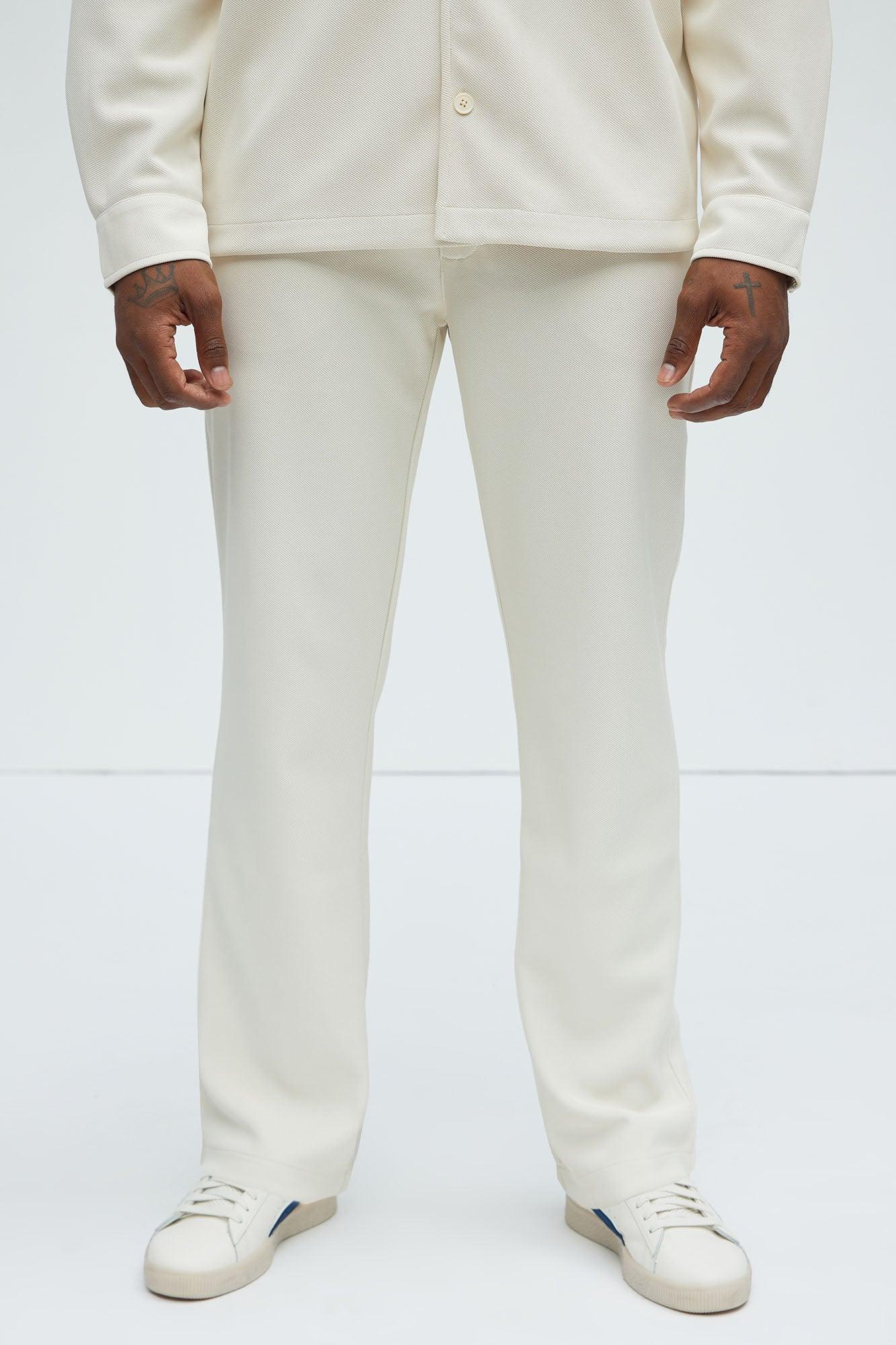 Turner Straight Trousers - Cream Product Image