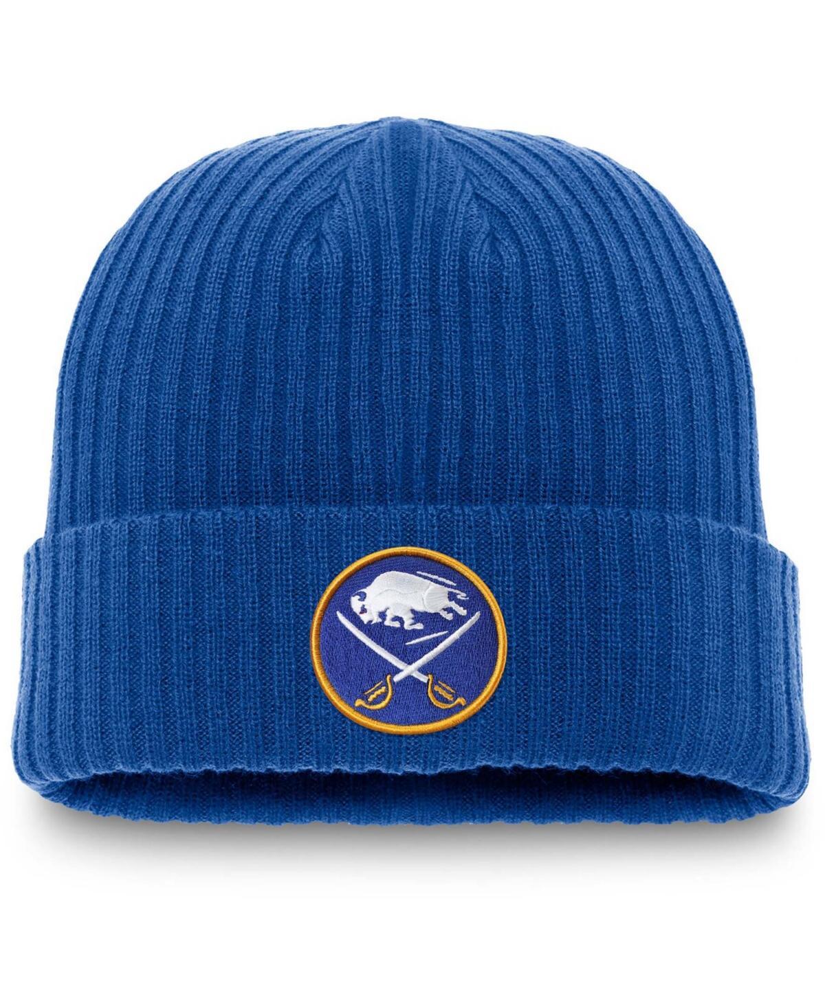 Mens Royal Buffalo Sabres Core Primary Logo Cuffed Knit Hat Product Image