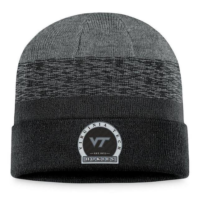 Mens Top of the World Heather Black Virginia Tech Hokies Frostbite Cuffed Knit Hat Product Image