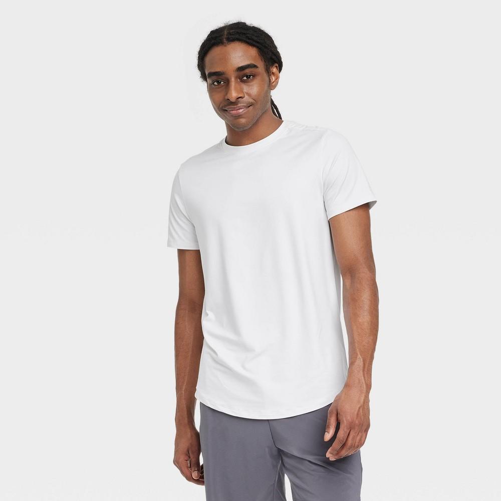 Mens Short Sleeve Soft Stretch T-Shirt - All In Motion White Product Image