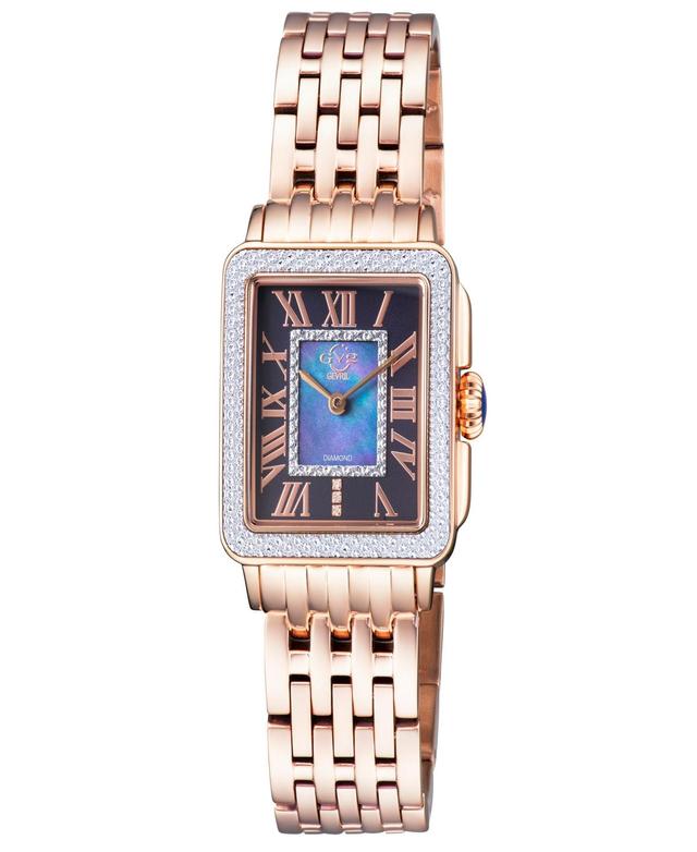 GV2 by Gevril Womens Padova Rose Gold-Tone Stainless Steel Watch 30mm Product Image