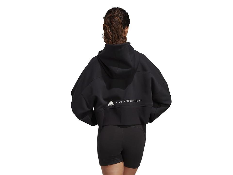 adidas by Stella McCartney Sportswear Cropped Hoodie in Black. - size XL (also in L, M, S, XS) Product Image