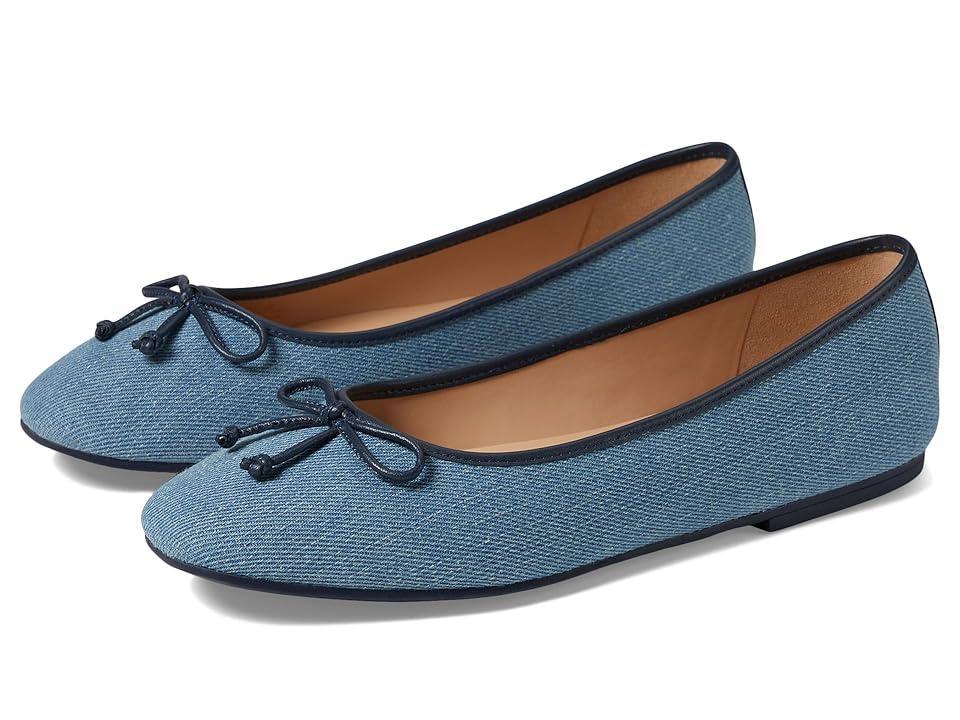 Cole Haan Yara Soft Ballet (Light Denim/Navy Blazer Leather) Women's Flat Shoes Product Image