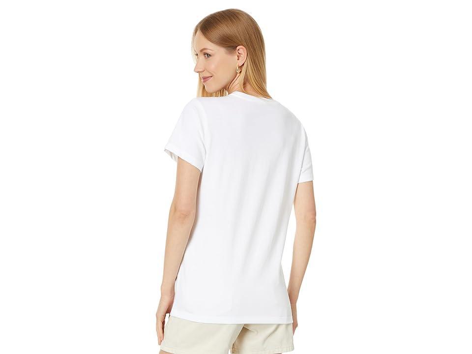 Vineyard Vines Flag Whale SS Tee (White Cap) Women's Clothing Product Image