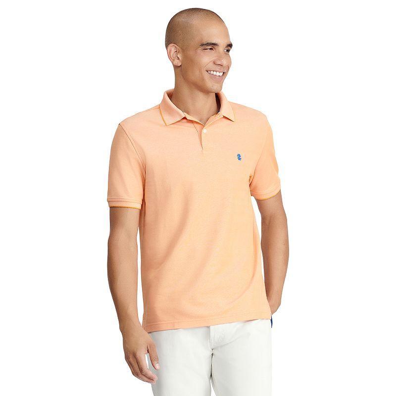 Mens IZOD Advantage Performance Solid Polo Orange Product Image