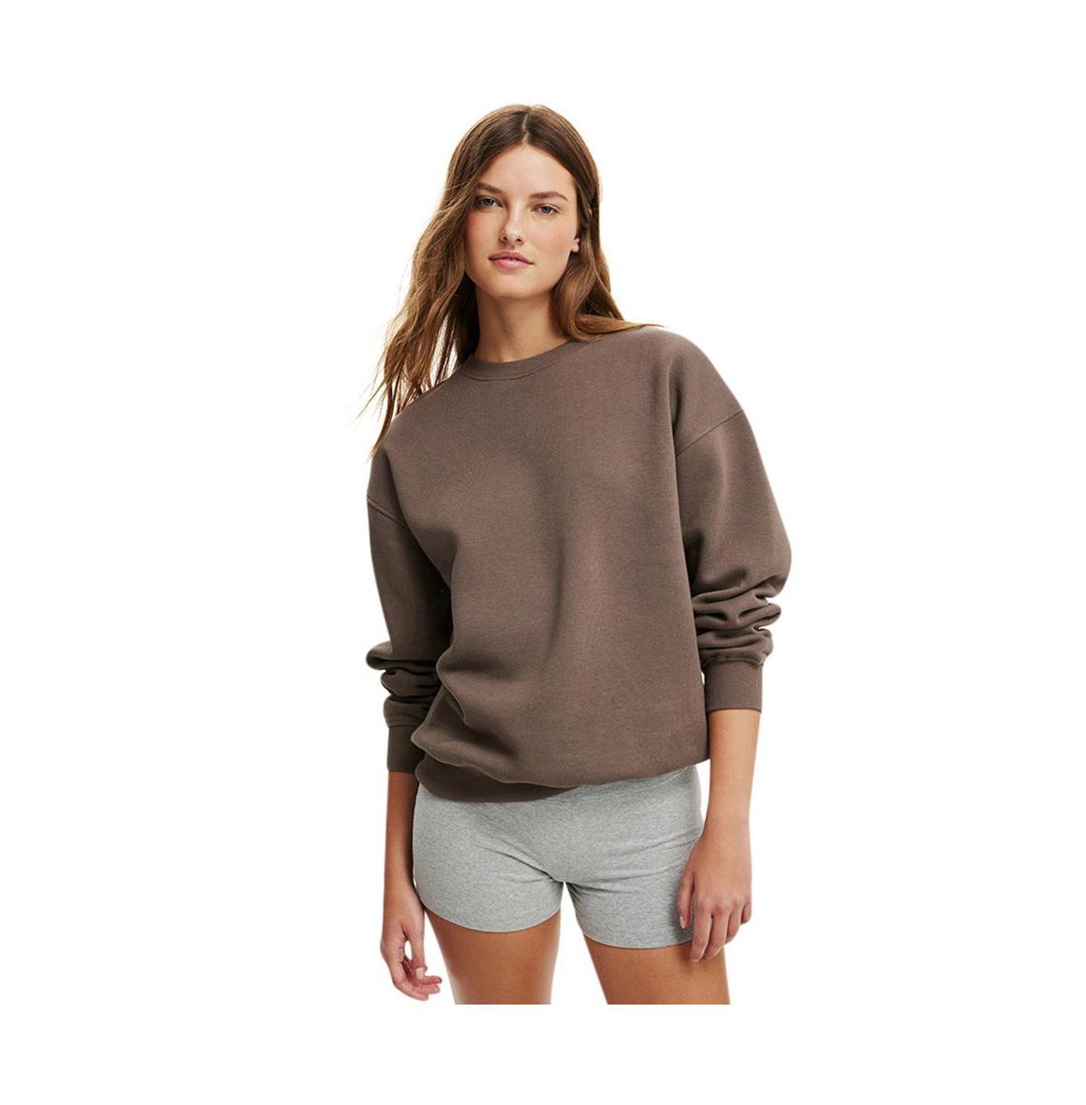 Cotton On Womens Classic Fleece Crew Sweatshirt Product Image