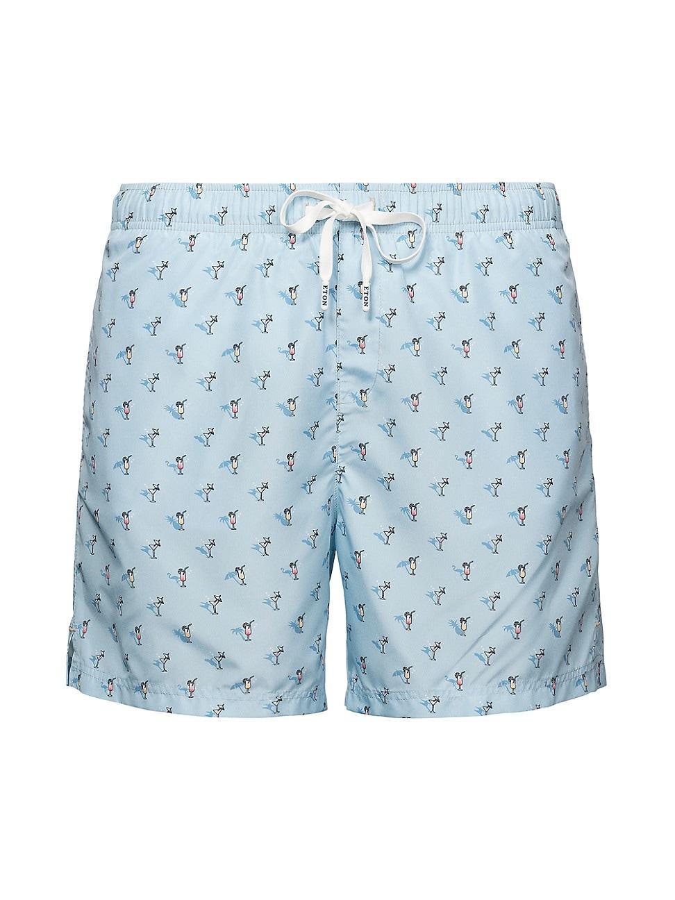 Eton Printed 5 Swim Trunks Product Image