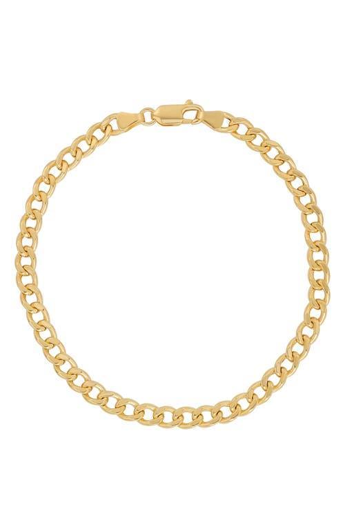 Bony Levy Mens 14K Gold Curb Chain Bracelet Product Image