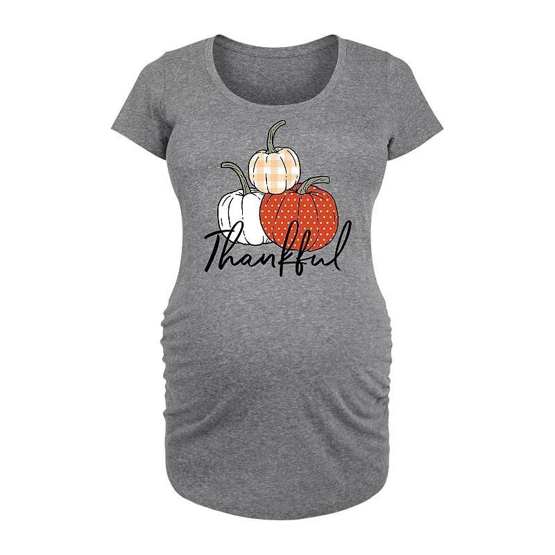 Maternity Thankful Pumpkins Graphic Tee, Womens Product Image