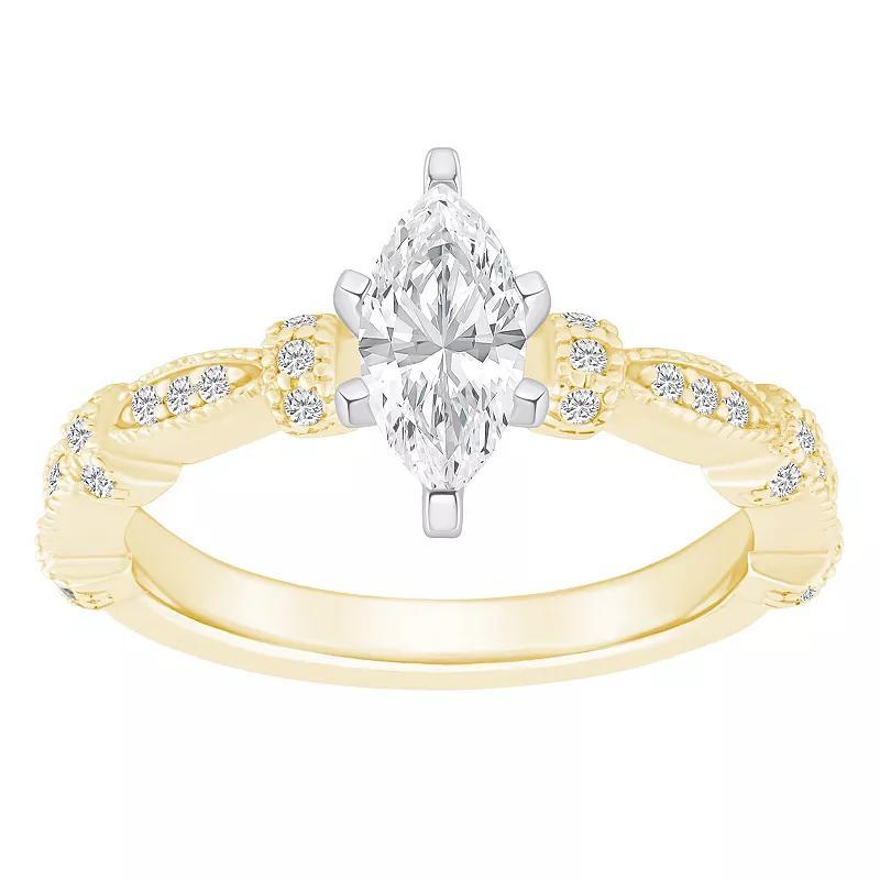 Alyson Layne 14k Gold 1/2 Carat T.W. Diamond Marquise Engagement Ring, Womens White Product Image