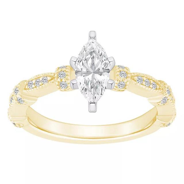 Alyson Layne 14k Gold 1/2 Carat T.W. Diamond Marquise Engagement Ring, Womens White Gold Product Image