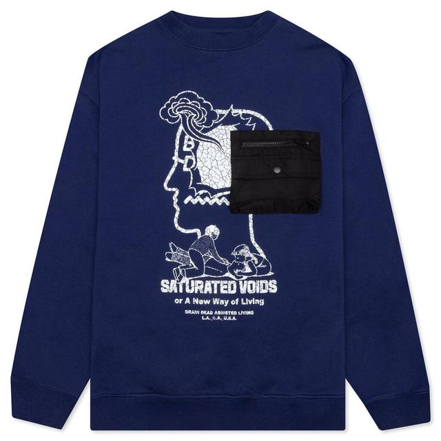 Saturated Voids Crewneck - Vintage Wash Blue Male Product Image