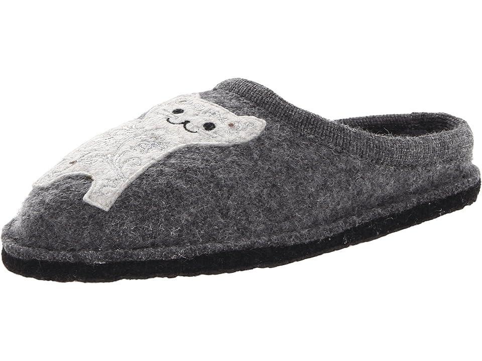 Haflinger Lizzy (Grey) Women's Slippers Product Image