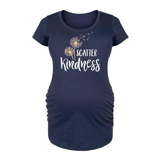 Bloom Maternity Womens Tee Shirts NAVY Scatter Kindness Maternity Scoop Neck Tee Product Image