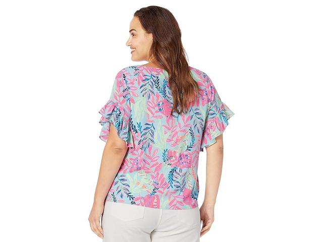 Lilly Pulitzer Darlah Top (Porto Youve Been Spotted) Women's Clothing Product Image