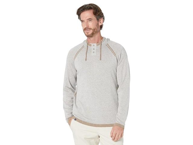 johnnie-O Jeremy Cotton Cashmere Hoodie Pullover (Cocoa) Men's Sweater Product Image