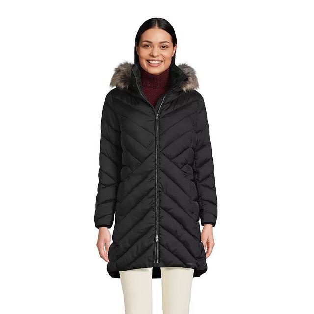 Lands End Womens Tall Insulated Cozy Fleece Lined Winter Coat Product Image