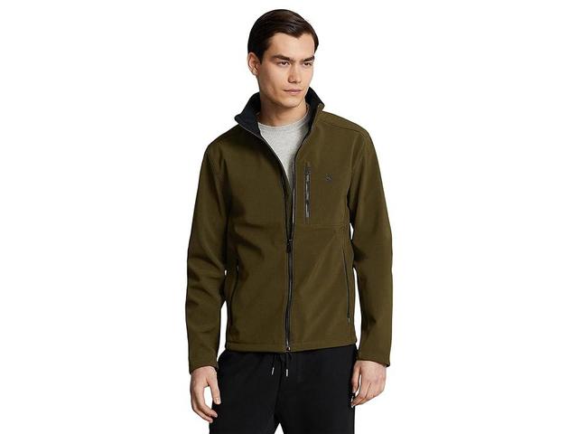 Polo Ralph Lauren Water-Repellant Stretch Softshell Jacket (Dark Loden) Men's Coat Product Image