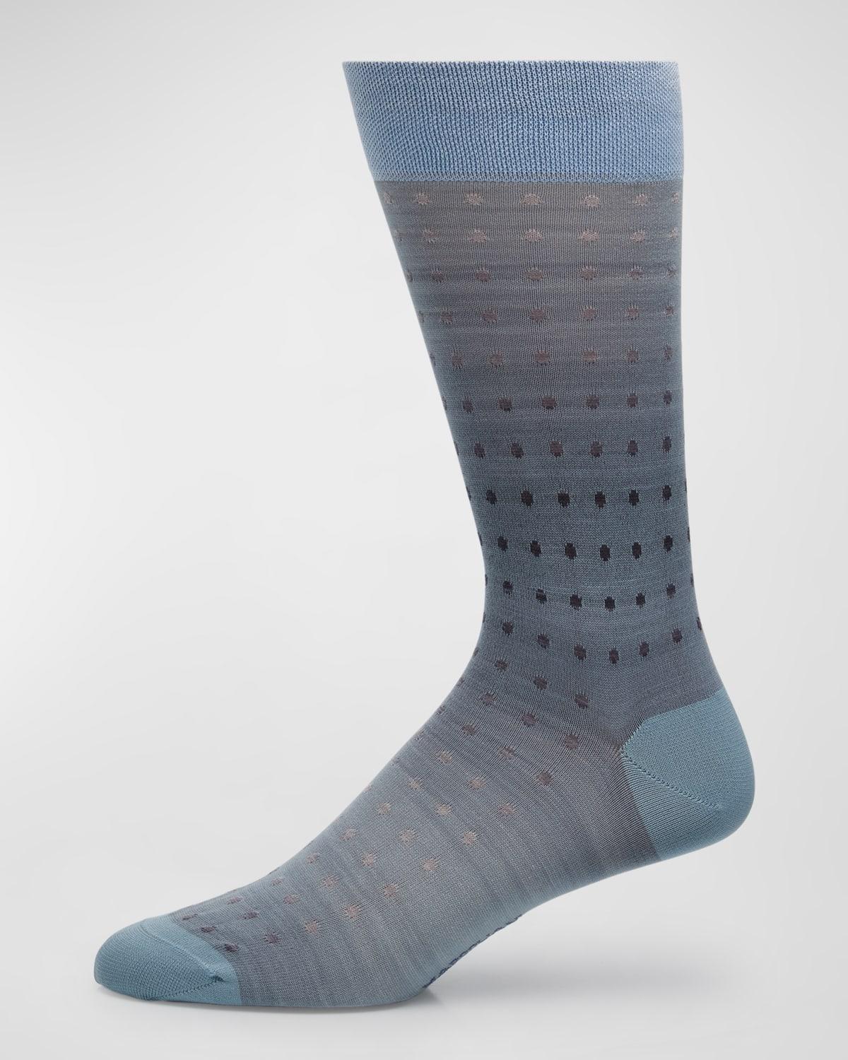 Mens Pima Cotton Mid-Calf Socks, Set of 3 Product Image