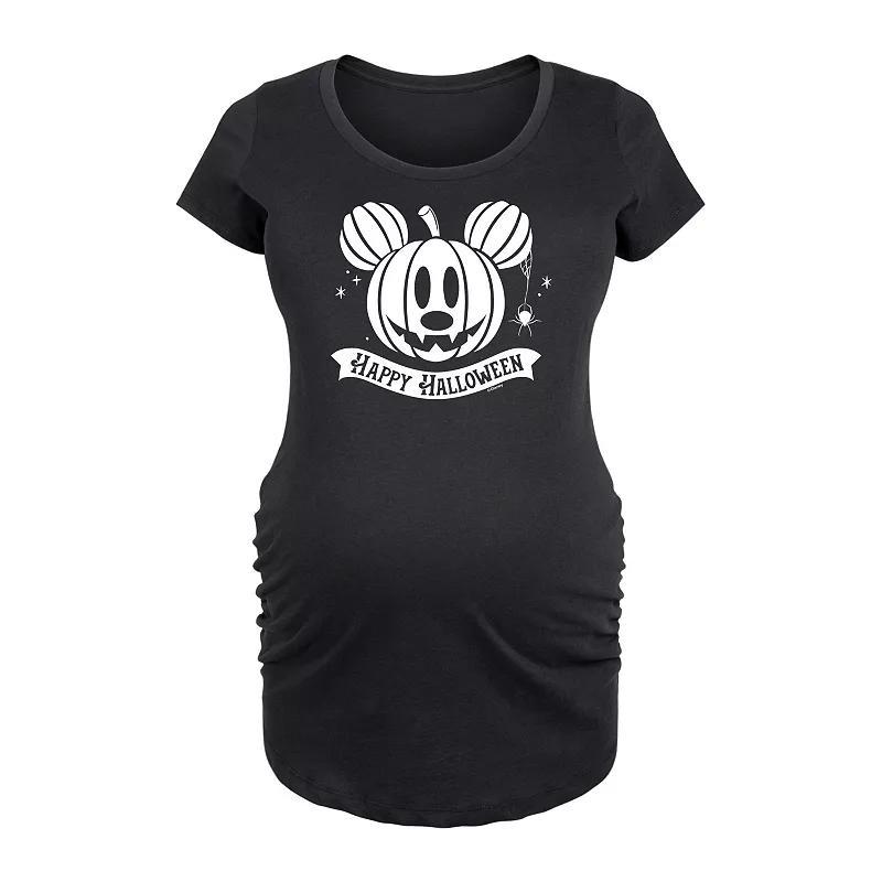 Maternity Retro Lucky Graphic Tee, Womens Black Product Image